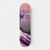 Skateboard Patinage Clair Neon Rétro Purple Wave (Devant)