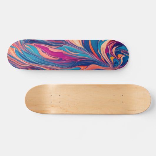 Skateboard Patinage coloré (Horz)
