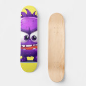 Skateboard Patinage cool pourpre monstre (Recto)