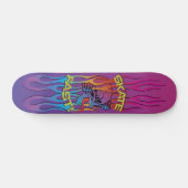 Skateboard Patinage crânien coloré (Horz)