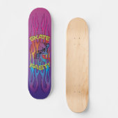 Skateboard Patinage crânien coloré (Recto)
