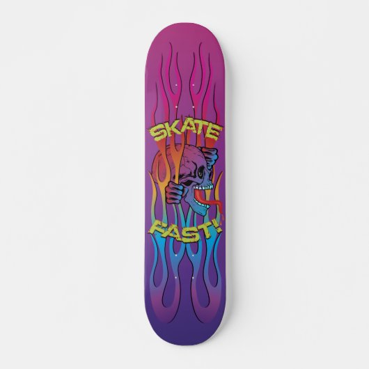 Skateboard Patinage crânien coloré (Devant)