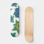 Skateboard Patinage d'alimentation des fleurs (Recto)