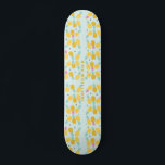Skateboard Patinage d'ananas "Ne regarde pas en arrière"<br><div class="desc">Patinage moderne coloré avec motif d'ananas</div>
