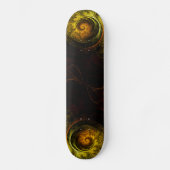 Skateboard Patinage d'art Abstrait floral Sunrise (Recto)