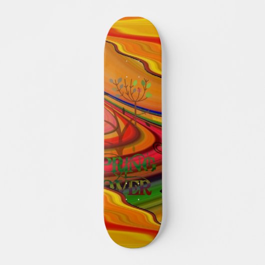 Skateboard Patinage d'art Abstrait Spring Lover (Devant)