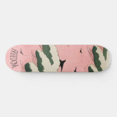 Skateboard Patinage d'art japonais Pink Sky moderne (Horz)