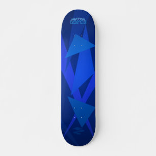 Skateboard Patinage de batterie bleu électrique