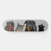 Skateboard Patinage de chiens et de chats en bois (Horz)
