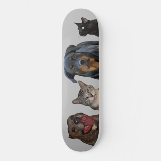 Skateboard Patinage de chiens et de chats en bois (Recto)