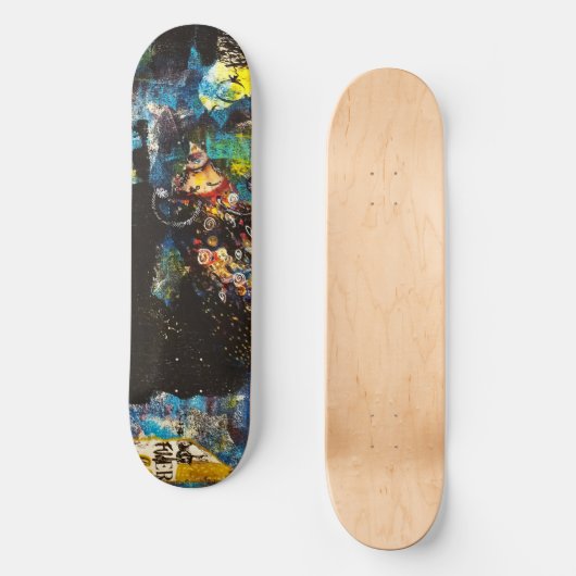 Skateboard Patinage de collage (Recto)