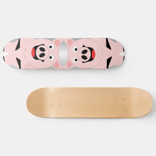 Skateboard Patinage de conception de cochon (Horz)