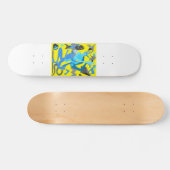Skateboard Patinage de danse jaune (Horz)