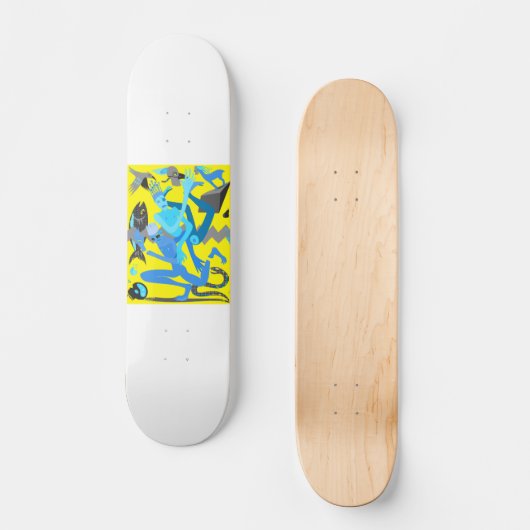 Skateboard Patinage de danse jaune (Recto)