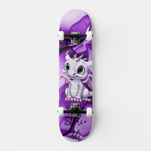 Skateboard Patinage de dragon violet (Recto)
