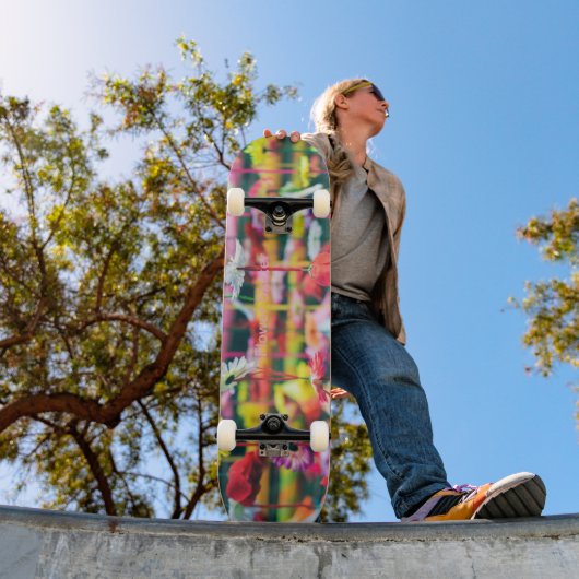 Skateboard Patinage de fleurs (Extérieur 1)
