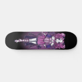 Skateboard Patinage de fond gothique "Maegan" Couture rose (Horz)