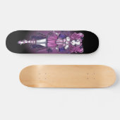 Skateboard Patinage de fond gothique "Maegan" Couture rose (Horz)
