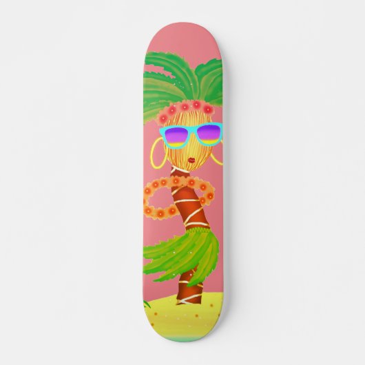 Skateboard Patinage de la fille Hula Palm (Devant)