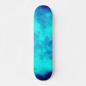 Skateboard Patinage de l'effet Cloud bleu (Devant)