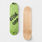 Skateboard Patinage de marque Green Empreinte de léopard Dd (Recto)