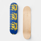 Skateboard Patinage de navire jaune (Recto)