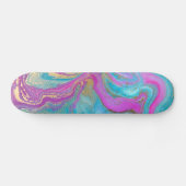 Skateboard Patinage de peinture d'art fluide (Horz)