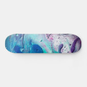 Skateboard Patinage de peinture d'art fluide (Horz)