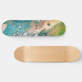 Skateboard Patinage de peinture d'art fluide (Horz)