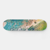 Skateboard Patinage de peinture d'art fluide (Horz)