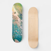 Skateboard Patinage de peinture d'art fluide (Recto)