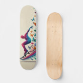 Skateboard Patinage de piste papillon (Recto)