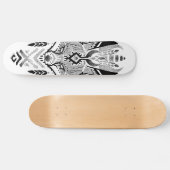 Skateboard Patinage de renard style tatouage badass (Horz)