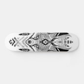 Skateboard Patinage de renard style tatouage badass (Horz)