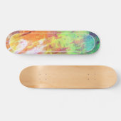 Skateboard Patinage de style Grunge de couleur (Horz)