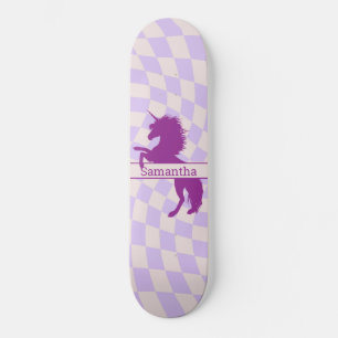 Skateboard Patinage de tableau de bord Purple Unicorne