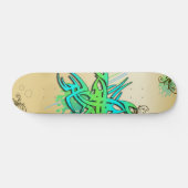 Skateboard Patinage de tatouage coloré (Horz)