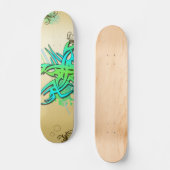 Skateboard Patinage de tatouage coloré (Recto)
