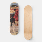 Skateboard Patinage de tauromachie vintage (Recto)