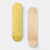 Skateboard Patinage de texture au fromage suisse jaune (Recto)