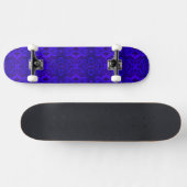 Skateboard Patinage de texture de serpent bleu (Horz)