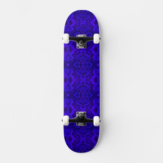Skateboard Patinage de texture de serpent bleu (Recto)