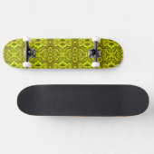 Skateboard Patinage de texture de serpent jaune (Horz)