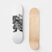 Skateboard Patinage de Wolf de guerre (Recto)