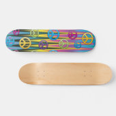 Skateboard Patinage des signes de paix (Horz)