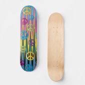 Skateboard Patinage des signes de paix (Recto)