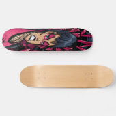 Skateboard Patinage d'obsession rose (Horz)