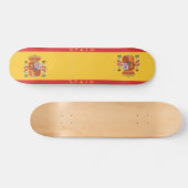 Skateboard Patinage drapeau espagnol (Horz)