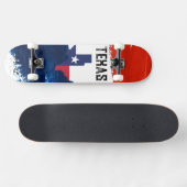 Skateboard Patinage du drapeau du Texas (Horz)