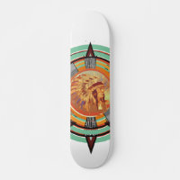 Patinage du Motif indien Tête